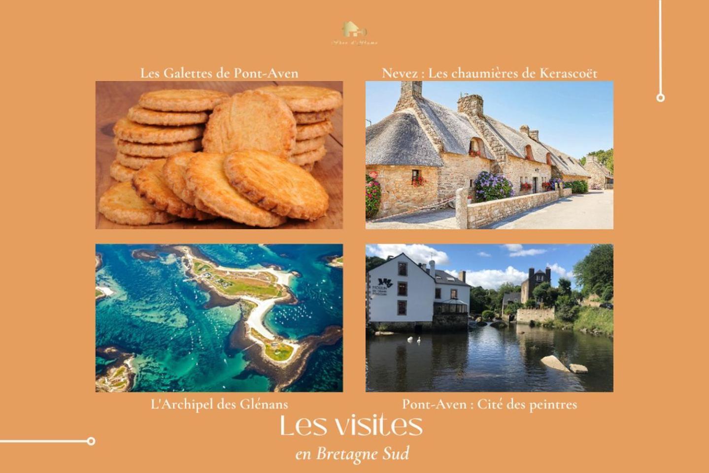 La Maison Bleue,Authenticite, Nature, Simplicite, 2-5 Personnes, Moelan Sur Mer Экстерьер фото